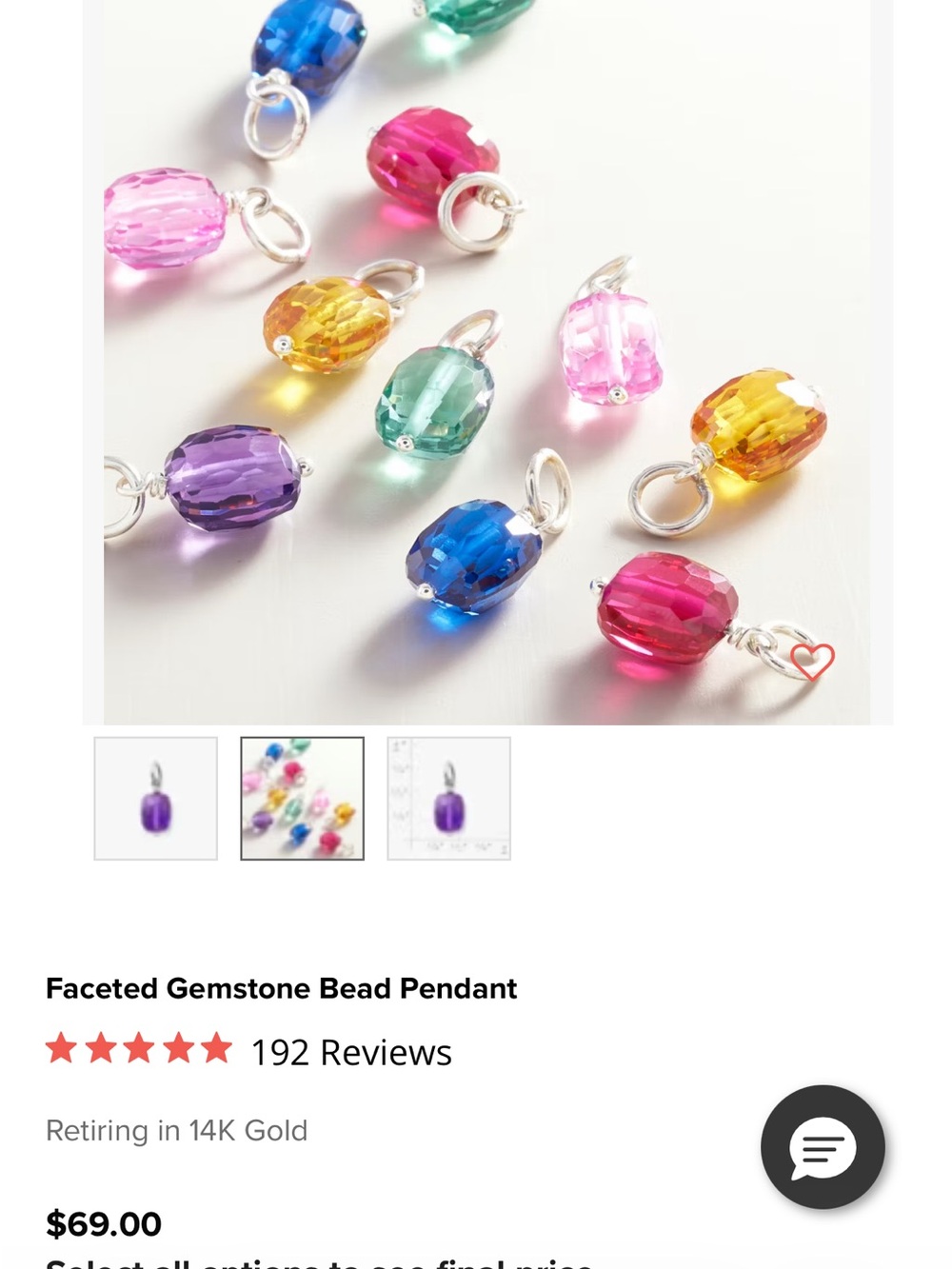 James Avery Faceted Gemstones - Picture 2 of 2